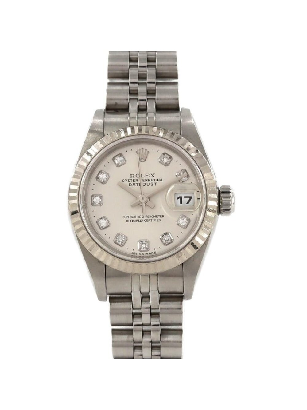 Rolex Datejust Stainless Steel White Gold Automatic